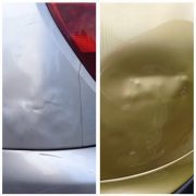 Bad examples of dent repairs.